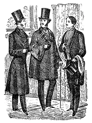 Mode vestimentaire en 1854 Gravure représentant la mode vestimentaire en France au XIXᵉ siècle, époque de La Couronne